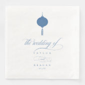 Serviette En Papier Chinoiserie Hanging Lantern Motif ID1094 (Devant)