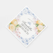 Serviette En Papier Chinoiserie Lemon Tea Party Décor d'anniversaire (Coin)