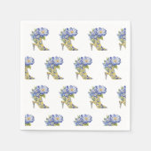 Serviette En Papier Chinoiserie moderne élégant Floral High Heel (Devant)