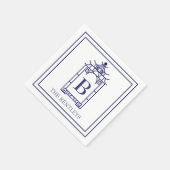 Serviette En Papier Chinoiserie Monogramme Pagoda Party Pagoda (Coin)