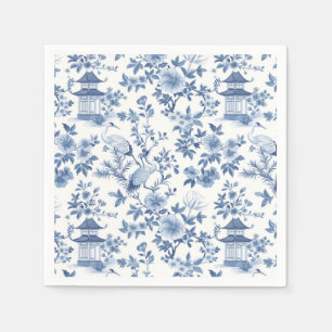 Serviette En Papier Chinoiserie Pagoda Crane