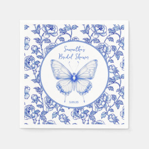 Serviette En Papier Chinoiserie Papillon Baby Shower