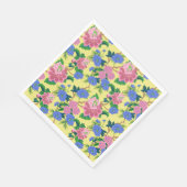 Serviette En Papier Chinoiserie Preppy Floral (Coin)