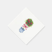 Serviette En Papier Chinoiserie Topiary Holiday (Coin)