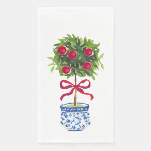 Serviette En Papier Chinoiserie Topiary Holiday Napkins