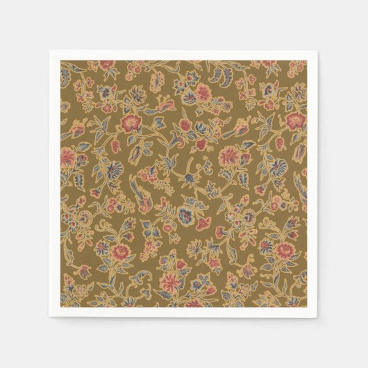 Serviette En Papier Chintz Fleur Classique Joli Design Floral Doux (Devant)