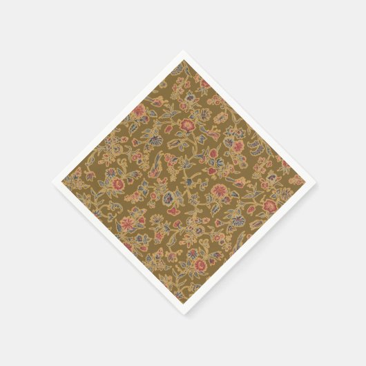 Serviette En Papier Chintz Fleur Classique Joli Design Floral Doux (Coin)
