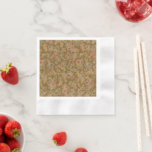 Serviette En Papier Chintz Fleur Classique Joli Design Floral Doux (En situation)