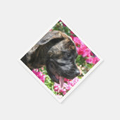 Serviette En Papier Chiot de Brindle Mastiff (Coin)
