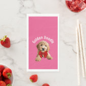 Serviette En Papier Chiot de Doodle Doré (En situation)