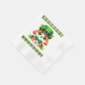 Serviette En Papier Chiot de la Saint-Patricks (Coin)