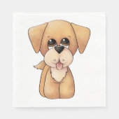 Serviette En Papier Chiot Golden Retriever (Devant)