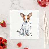 Serviette En Papier Chiot Kawaii Basenji (En situation)