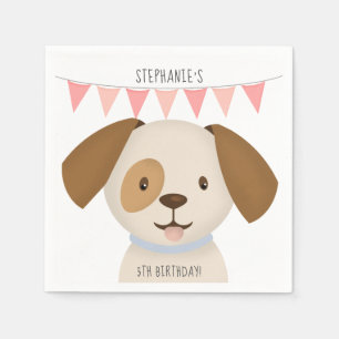 Serviette En Papier Chiot Mignon