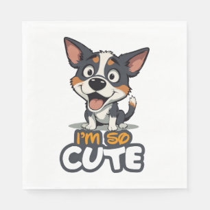 Serviette En Papier chiot mignon
