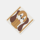 SERVIETTE EN PAPIER CHIOT OREILLES LONGE (Coin)