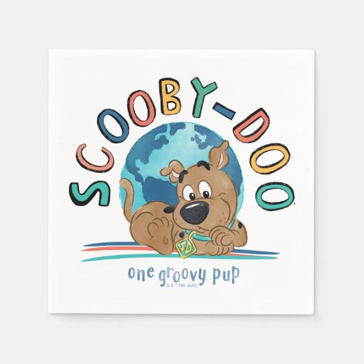 Serviette En Papier Chiot Scooby-Doo "One Super Pup" (Devant)