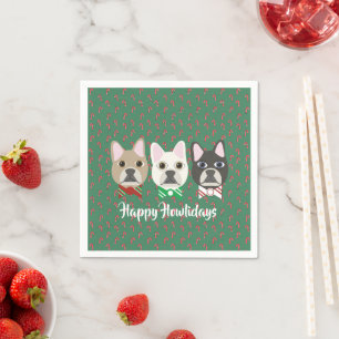 Serviette En Papier Chiots de vacances Canne à sucre