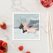 Serviette En Papier Chiots Scottie (En situation)