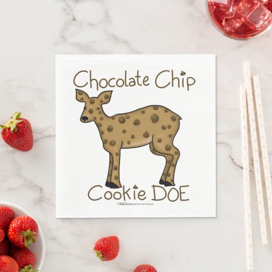 Serviette En Papier Chip chocolat Cookie Doe (En situation)
