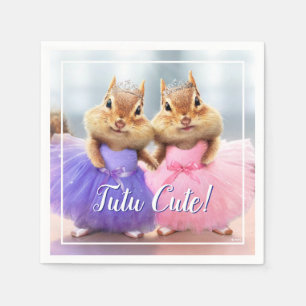 Serviette En Papier Chipmunk Ballerina Duo
