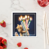 Serviette En Papier Chipmunk Birthday Candles (En situation)