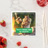 Serviette En Papier Chipmunk Manger Marshmallow (En situation)
