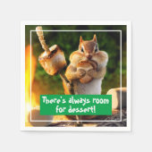 Serviette En Papier Chipmunk Manger Marshmallow (Devant)