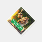 Serviette En Papier Chipmunk Manger Marshmallow (Coin)