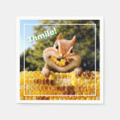 Serviette En Papier Chipmunk Mating Corn (Devant)