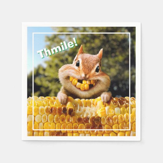 Serviette En Papier Chipmunk Mating Corn (Devant)