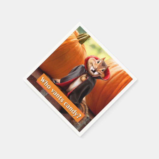 Serviette En Papier Chipmunk Vampire (Coin)