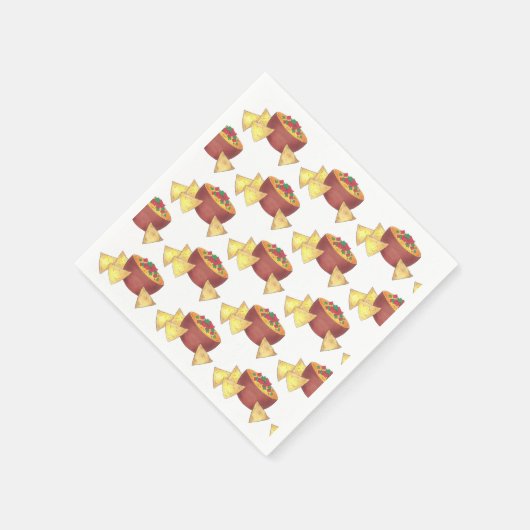 Serviette En Papier Chips Chili Con Queso Blanco Nachos Fromage Dip (Coin)