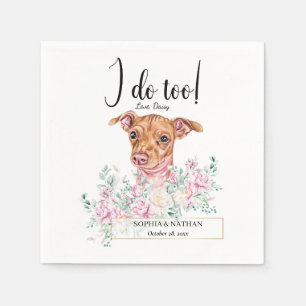 Serviette En Papier Chiweenie Chien Mariage Cocktail Serviettes