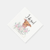 Serviette En Papier Chiweenie Chien Mariage Cocktail Serviettes (Coin)