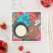 Serviette En Papier Chocolat (En situation)