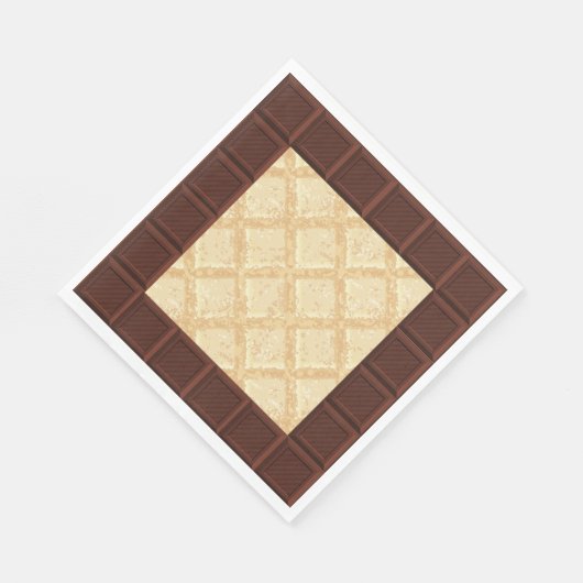 Serviette En Papier Chocolat amant serviette, Chocolat bar (Coin)