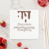 Serviette En Papier Chocolat amusant (En situation)