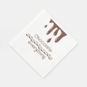 Serviette En Papier Chocolat amusant (Coin)