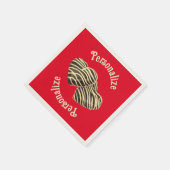 Serviette En Papier Chocolat bonbon coeur rouge amour mignon (Coin)