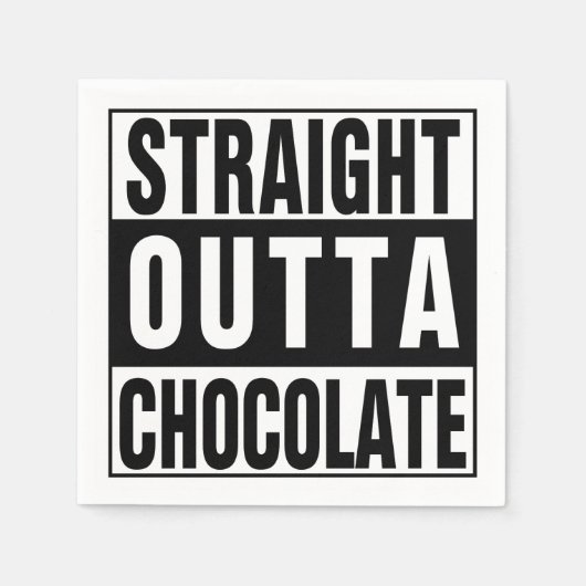 Serviette En Papier Chocolat chaud (Devant)