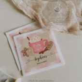 Serviette En Papier Chocolat chaud Baby shower d'hiver fille
