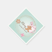 Serviette En Papier Chocolat chaud fête de Noël serviettes (Coin)
