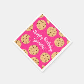 Serviette En Papier Chocolat Chip Cookie Enfants 1er Anniversaire Fête (Coin)