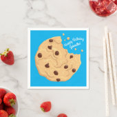 Serviette En Papier Chocolat Chip Cookie Enfants 1er Anniversaire Part (En situation)