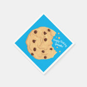 Serviette En Papier Chocolat Chip Cookie Enfants 1er Anniversaire Part (Coin)