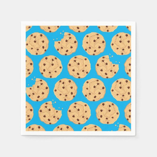 Serviette En Papier Chocolat Chip Cookie Enfants 1er Anniversaire Part (Devant)