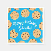 Serviette En Papier Chocolat Chip Cookie Enfants 1er Anniversaire Part (Devant)