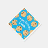 Serviette En Papier Chocolat Chip Cookie Enfants 1er Anniversaire Part (Coin)