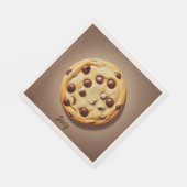 Serviette En Papier Chocolat Chip Cookie Napkins AI Art (Coin)